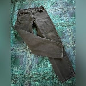 Levi's 550 Black Denim Jeans Size 34 x 30